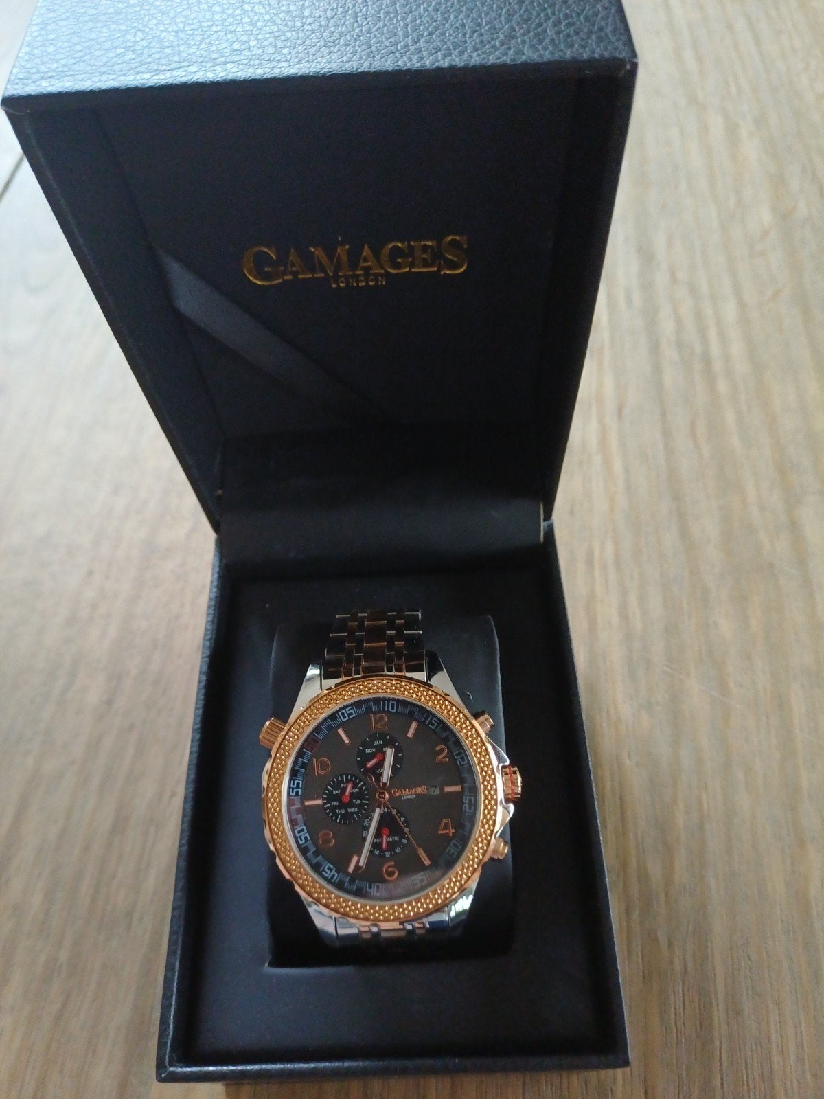 horloge Gamages, Staal, Staal, Polshorloge, Nieuw