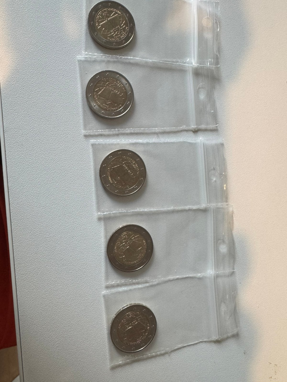5x 2€ Duitsland verdrag van Rome 2007, Verzenden