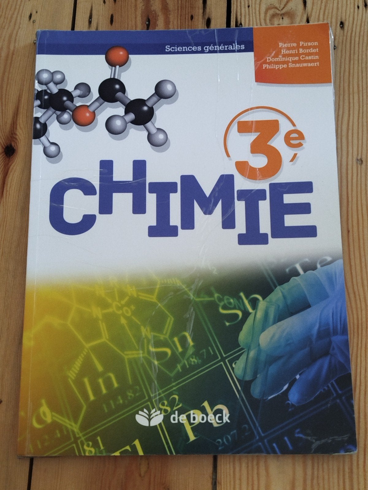 Chimie 3e. De Boeck, Enlèvement, Chimie