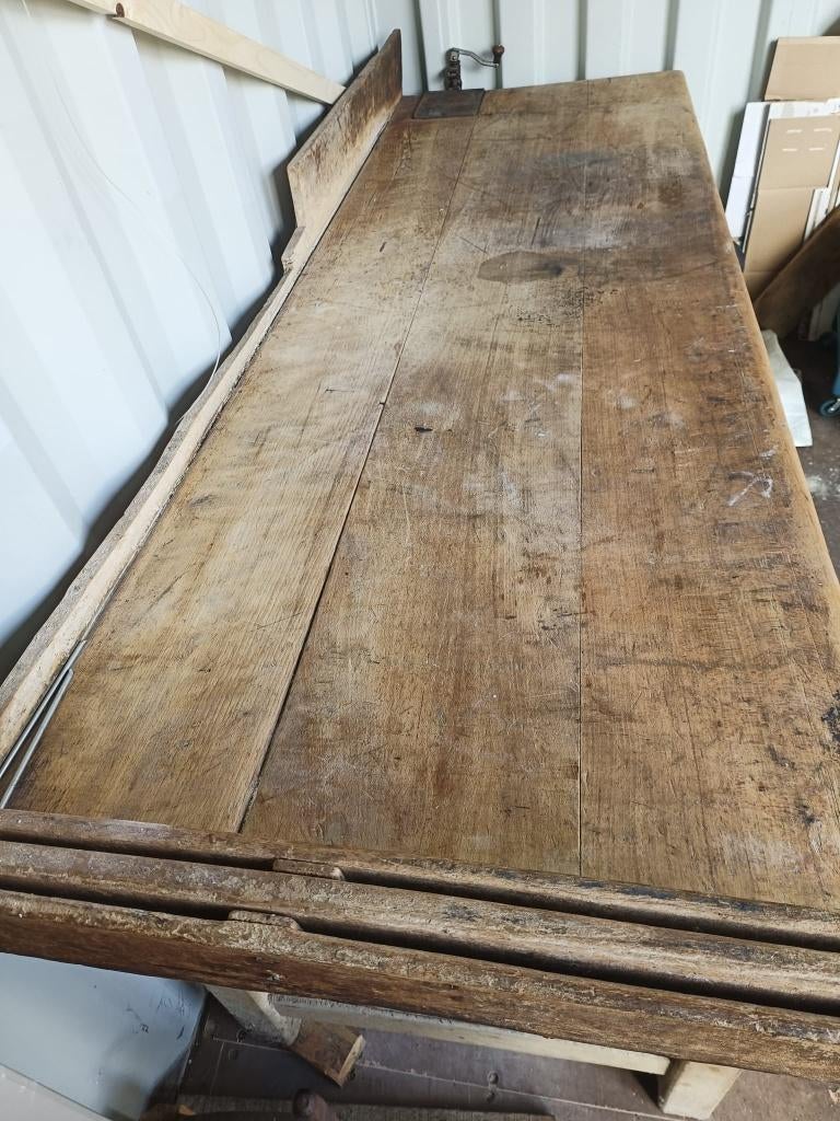 Houten werkbank uit bakkerij, Ophalen, Gebruikt