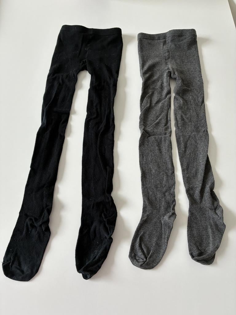 Zwart en grijze broekkousen van Zara maat 10/11 jaar, Kinderen en Baby's, Meisje, Ophalen of Verzenden, Zo goed als nieuw, Sokken