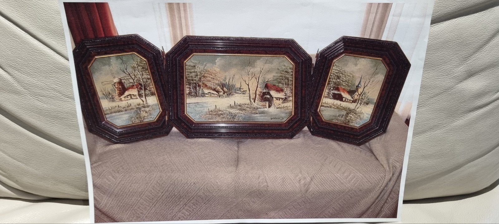 Triptyque de Quidousse peintre belge reconnu du Limbourg ave, Enlèvement