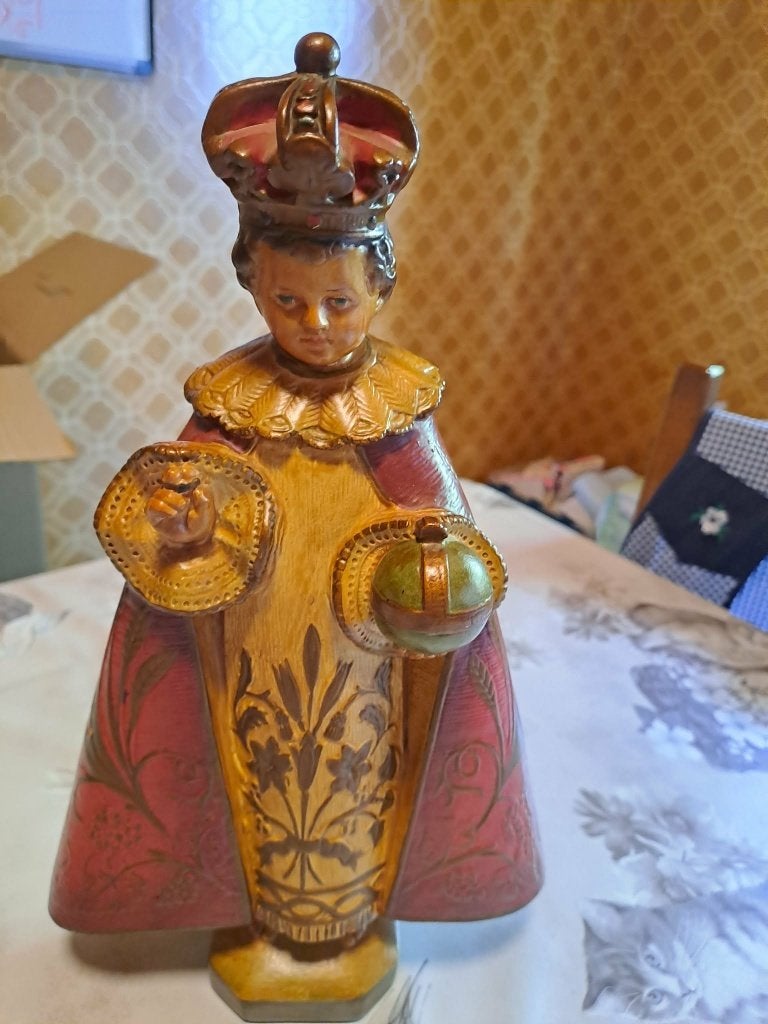 Statue vintage Enfant Jésus de Prague, Antiquités & Art, Enlèvement