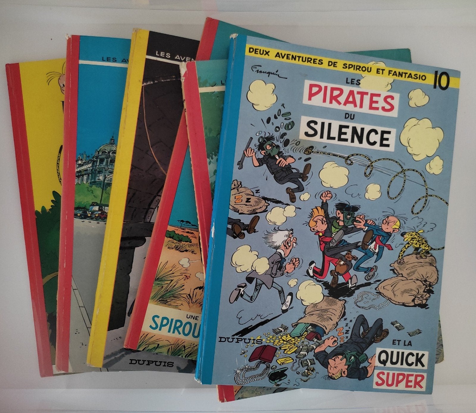 lot de 6 albums de la série Spirou et Fantasio Dupuis, Livres, Plusieurs BD, Enlèvement ou Envoi, Utilisé, Franquin