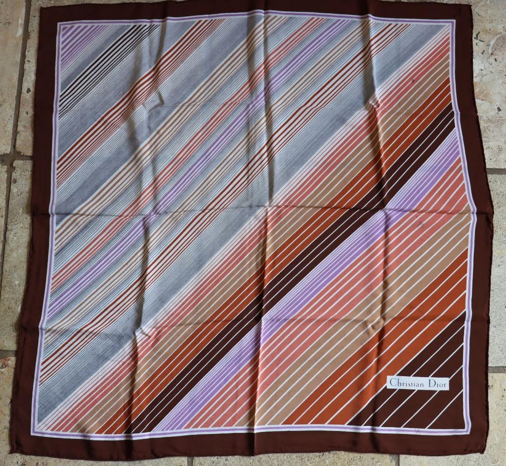 Foulard zijde Christian Dior  vintige, Dior, Verzenden, Zo goed als nieuw, Sjaal