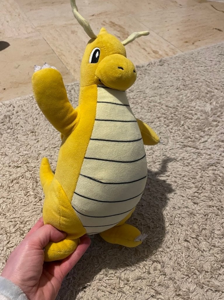 Knuffel Dragonite, Pokémon, Ophalen of Verzenden, Gebruikt