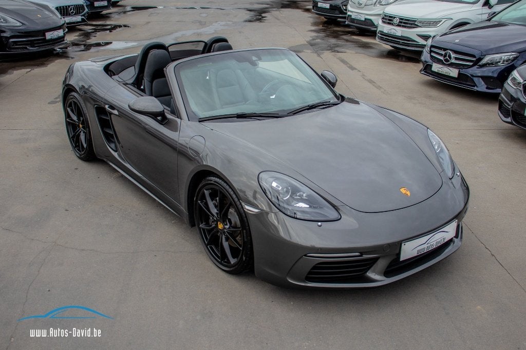 Porsche 718 Boxster 2.0 Turbo PDK Cabriolet 982/HISTORIQUE, Autos, Cuir, Argent ou Gris, Euro 6, Entreprise