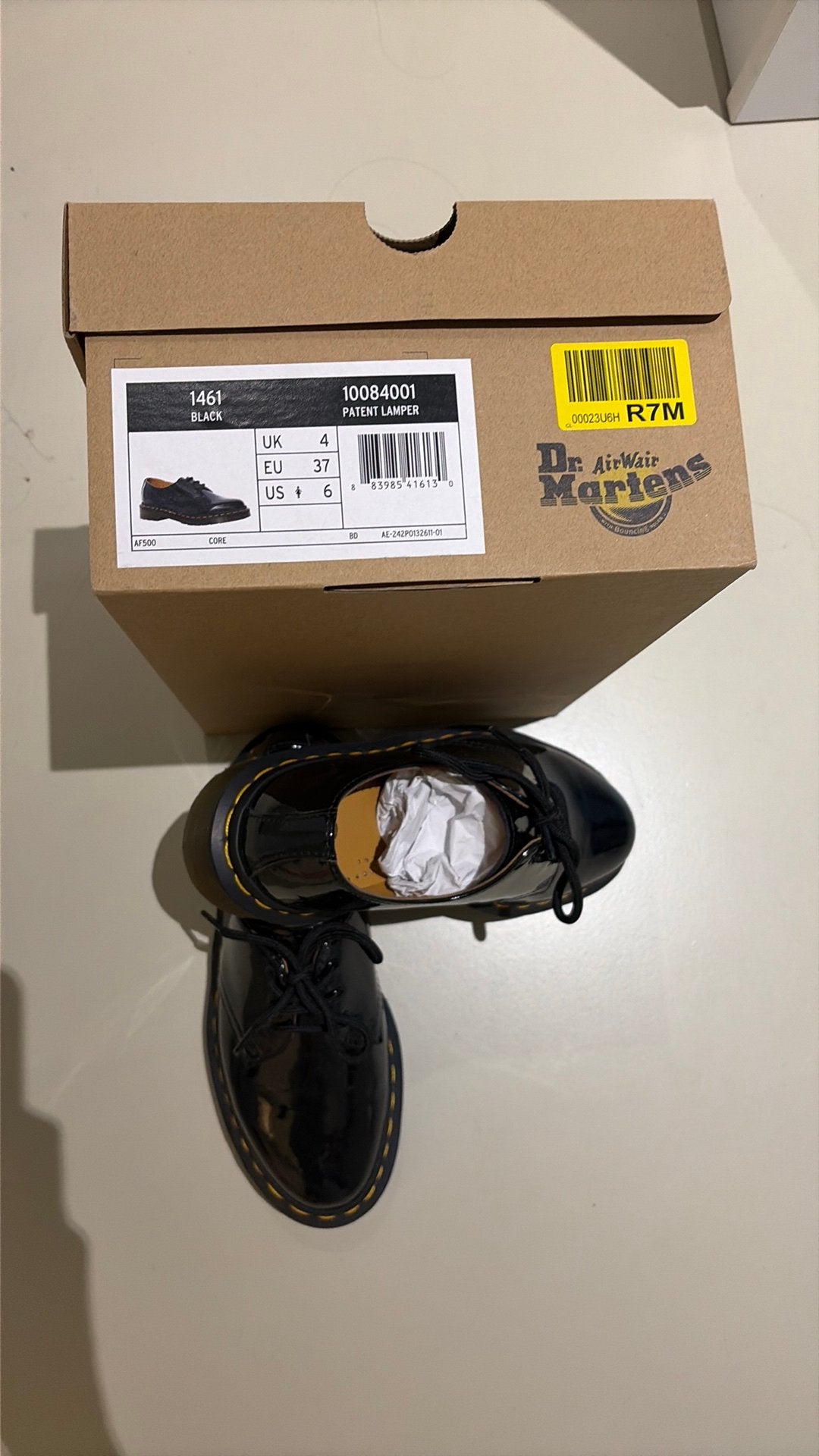 Dr. Martens 1461 Patent Lamper Black, Kleding | Dames, Schoenen, Zo goed als nieuw, Schoenen met lage hakken, Zwart, Ophalen
