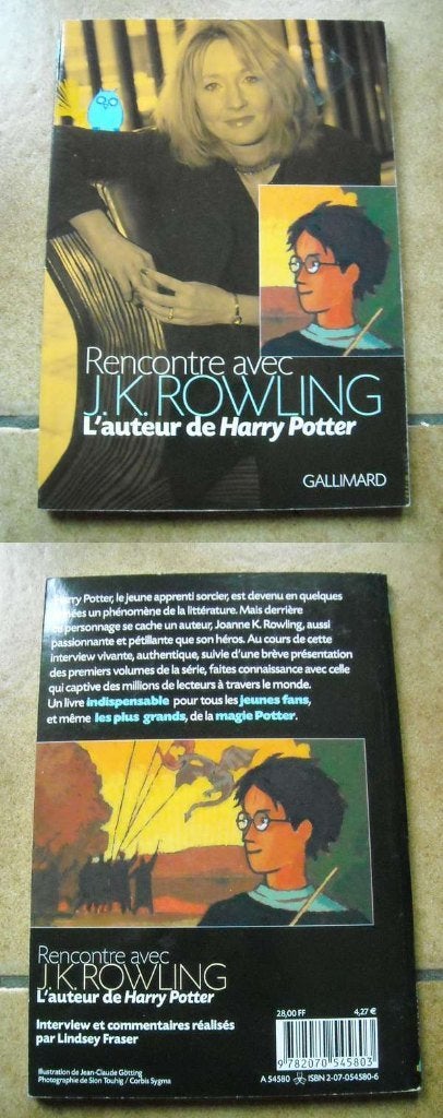 Rencontre avec J.K. Rowling l'auteur de Harry Potter, Enlèvement, Utilisé, Livre, Poster ou Affiche
