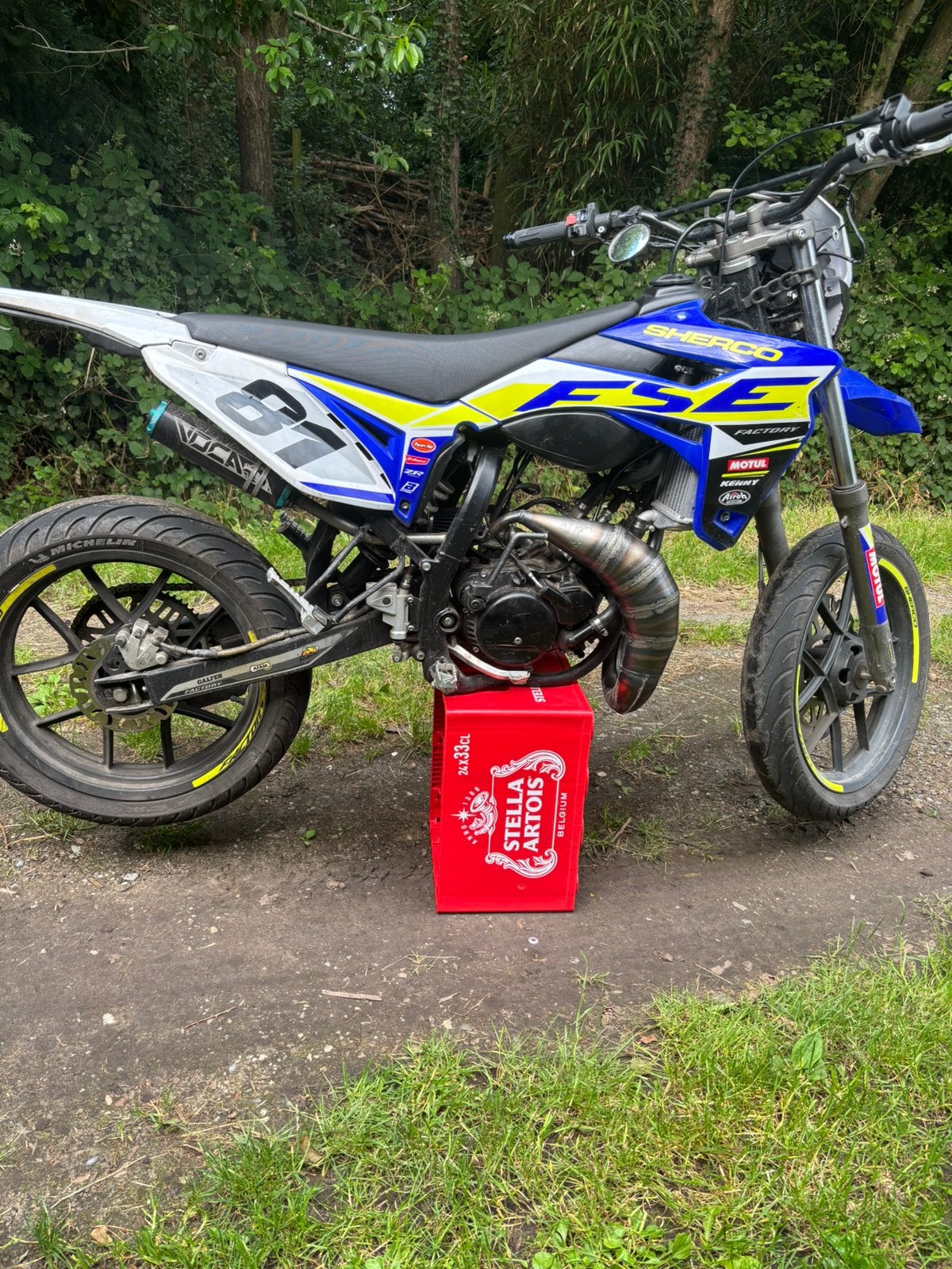Scherco sm-r 50cc, Autres marques, Comme neuf, 6 vitesses, Enlèvement