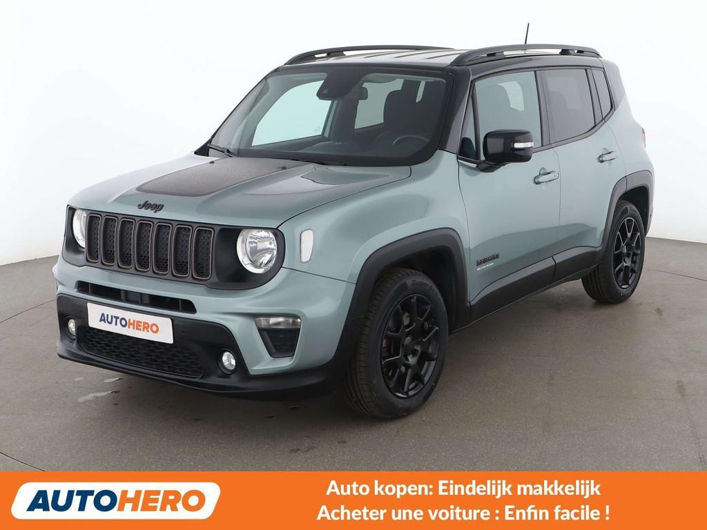 Jeep Renegade 1.5 GSE T4 e-Hybrid Longitude FWD (bj 2022), Auto's, Jeep, Stof, Gebruikt, Euro 6, Blauw