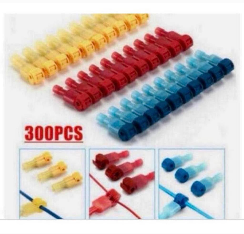 300x T-Taps Wire Connectors Geïsoleerde 300 Kabelverbinders, Ophalen of Verzenden, Nieuw