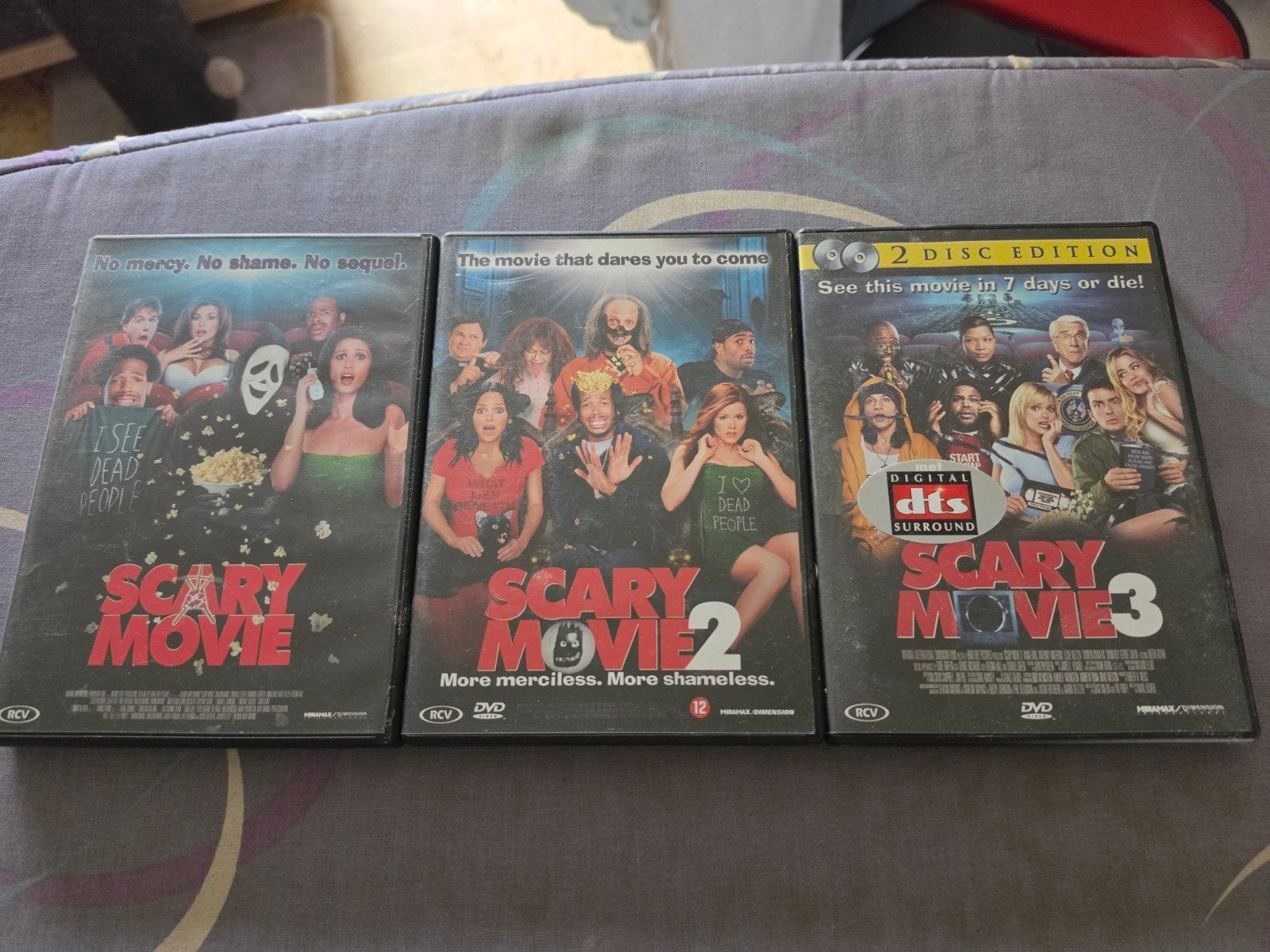 dvd's scary movie 1,2 en 3, Ophalen of Verzenden