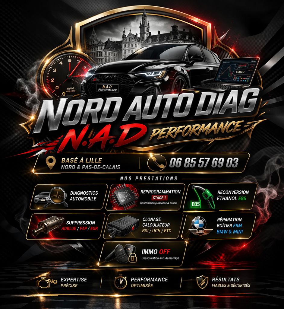NORD AUTO DIAG DIAGNOSTIC & ÉLECTRONIQUE AUTO  Reprog, Auto diversen, Auto-accessoires, Ophalen