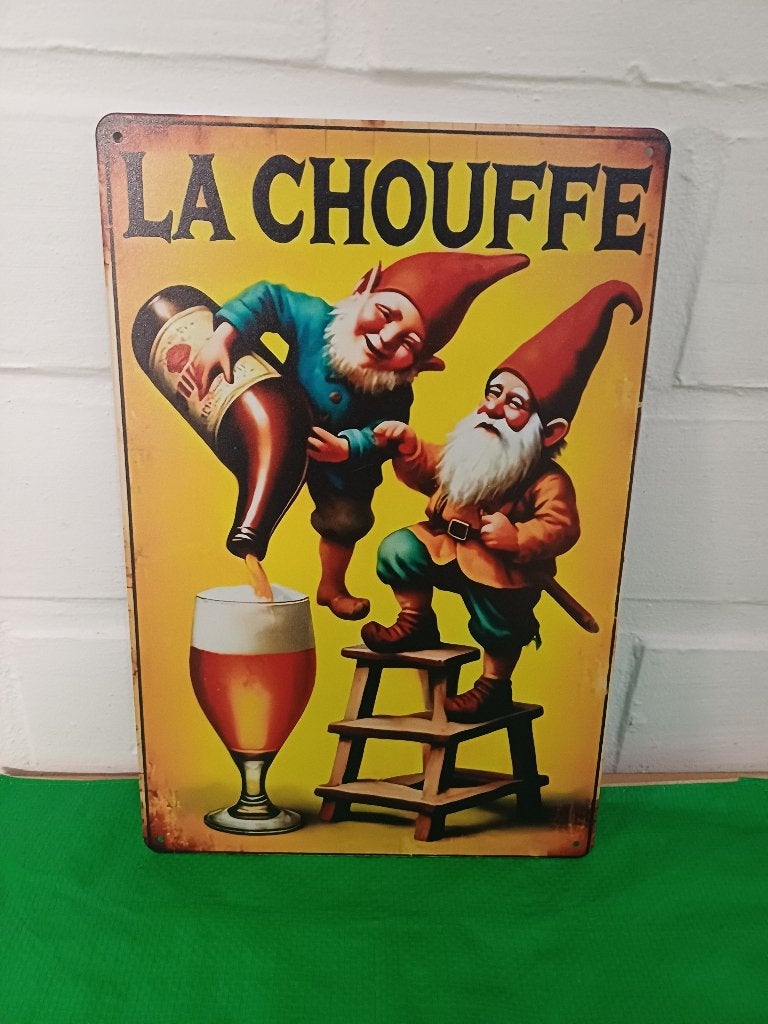 Chouffe déco mancave bar terras tuin, Verzamelen, Merken en Reclamevoorwerpen, Verzenden