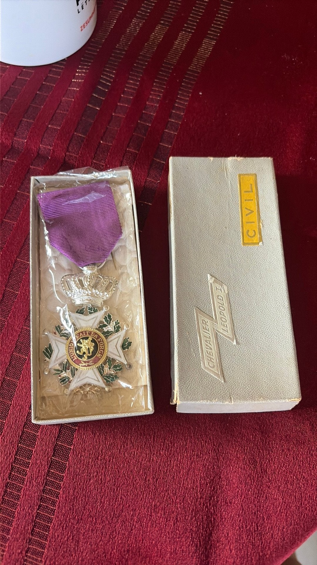 Medaille orde leopold 1, Verzamelen, Ophalen, Landmacht, Lintje, Medaille of Wings