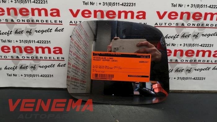 Glace rétroviseur gauche d'un Peugeot Bipper, Autos : Pièces & Accessoires, -, 3 mois de garantie, Utilisé, -