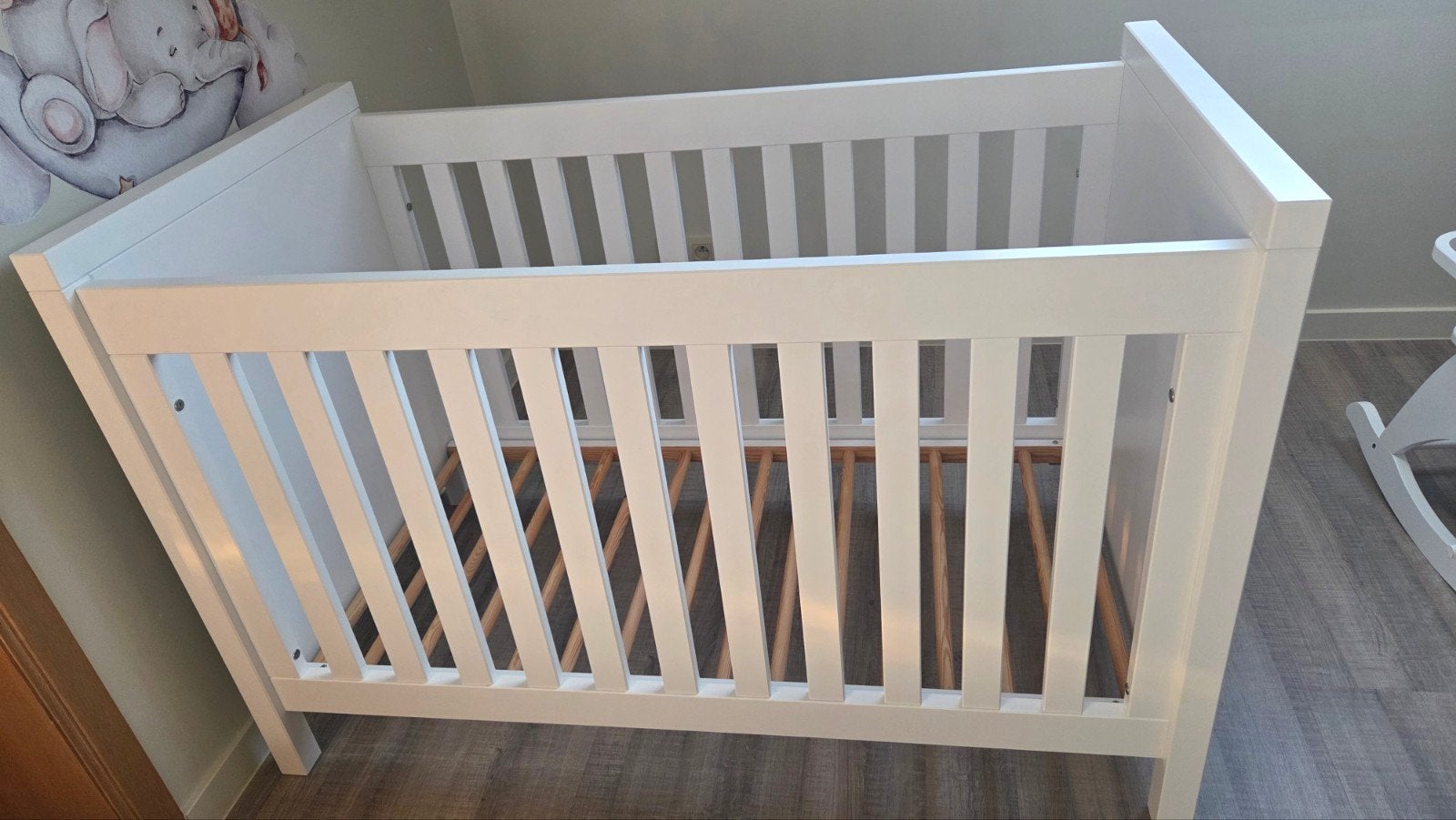 Bopita Corsica babybed 60 x 120 cm – wit, Kinderen en Baby's, Ophalen, Ledikant