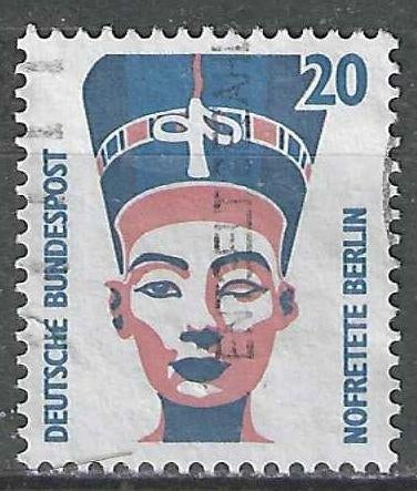 Duitsland Bundespost 1989 - Yvert 1206 - Nefertiti (ST), Verzenden, Gestempeld