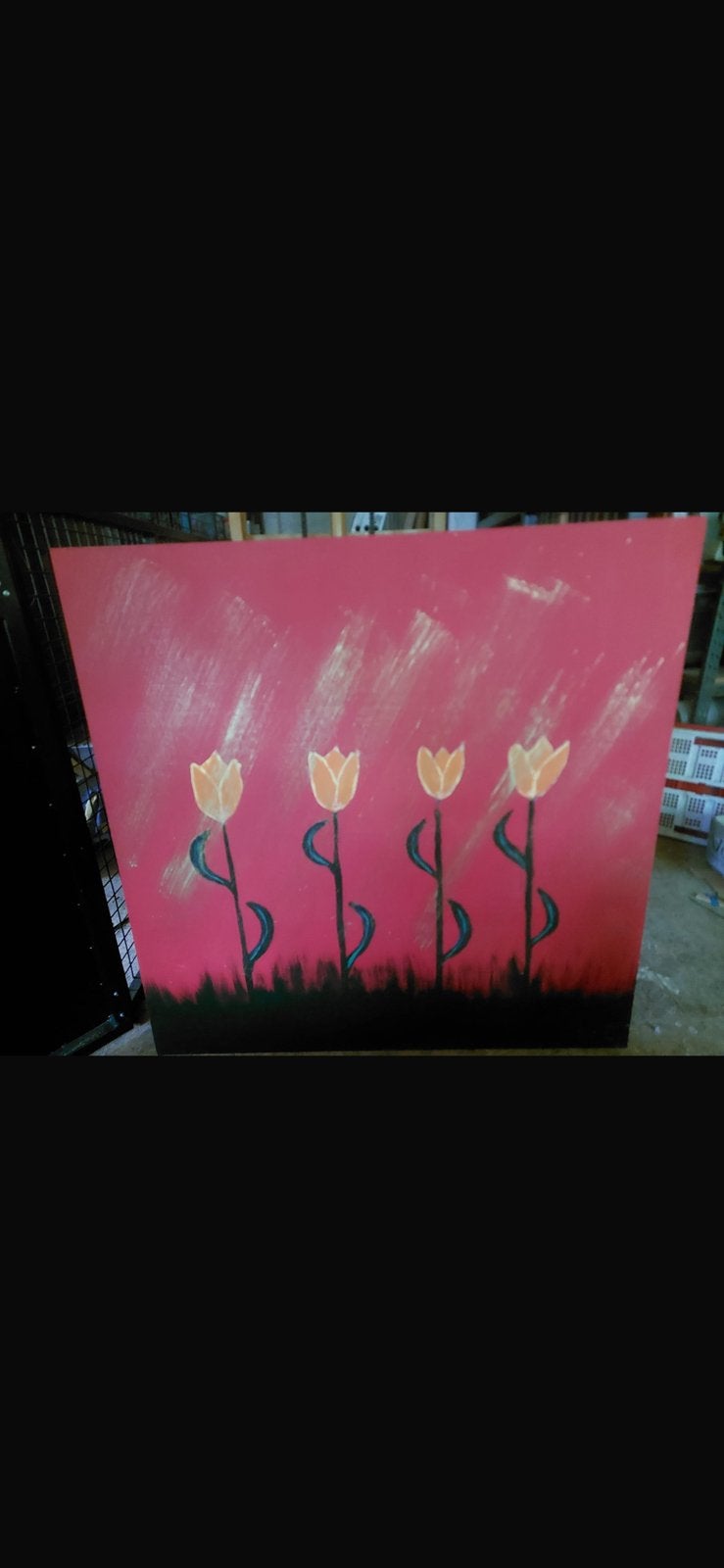 Schilderij Tulpen, Antiek en Kunst, Ophalen