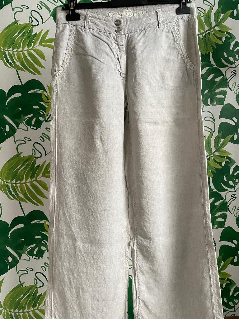 Lange zomer broek grijs - Cambio - 38, Maat 38/40 (M), Cambio, Verzenden, Zo goed als nieuw
