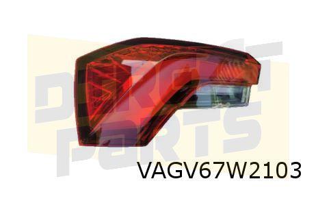 Skoda Kamiq (9/19-1/24) Achterlicht Links buiten LED Origine, Neuf, -, -, Skoda