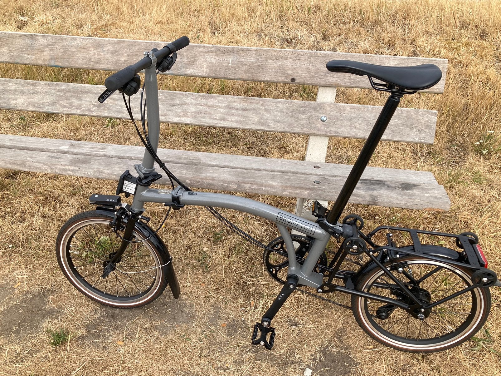BROMPTON P-Line (Titanium) uit 2025, 12 speed, sport stuur, Fietsen en Brommers, Ophalen, Brompton, Velgrem, 16 tot 18 inch