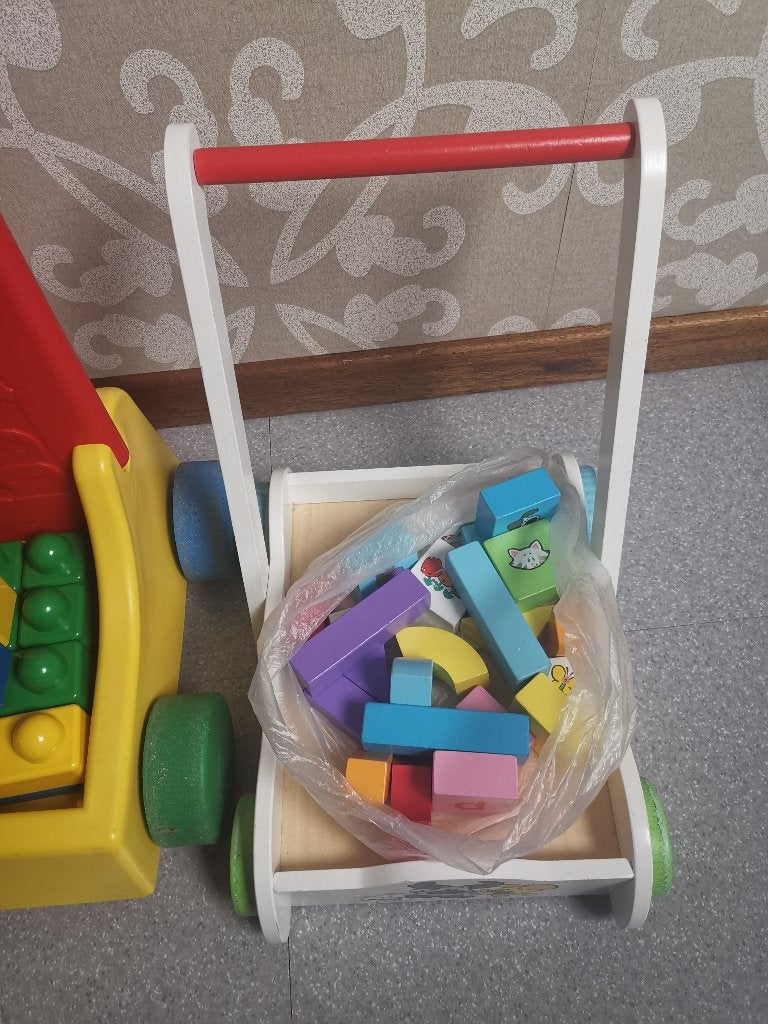houten blokken kar, Enlèvement