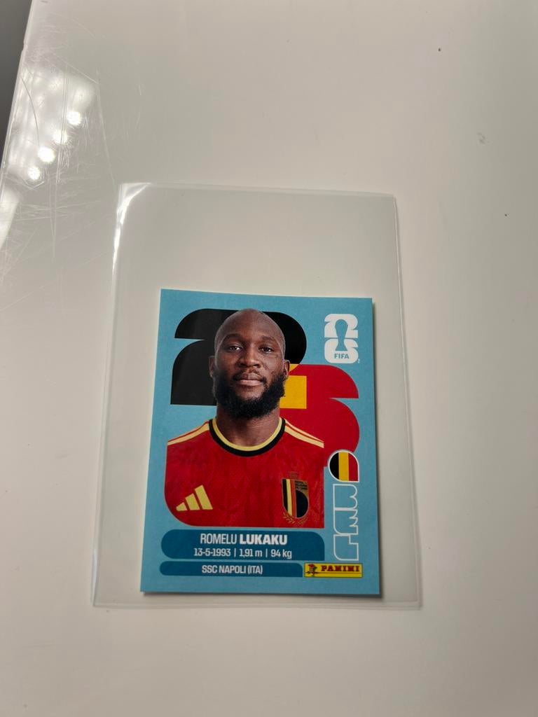 Romelu Lukaku voetbalsticker panini 2026, Enlèvement, Comme neuf