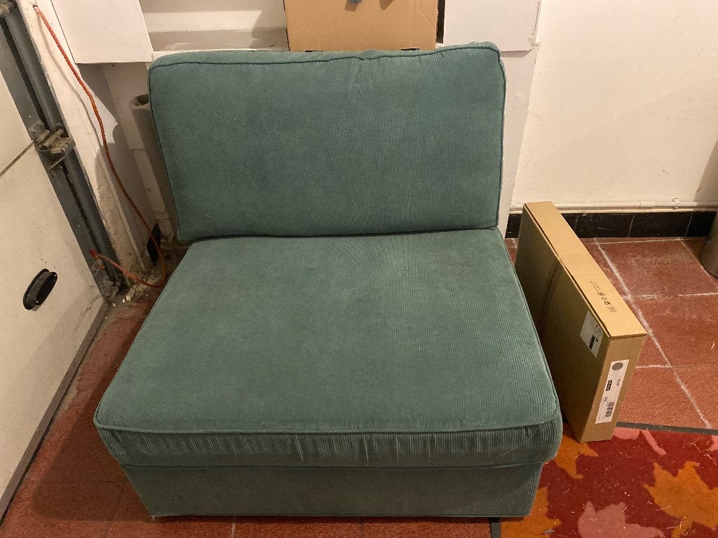 1 persoons slaapzetel, Enlèvement, Utilisé, Une personne, Vert