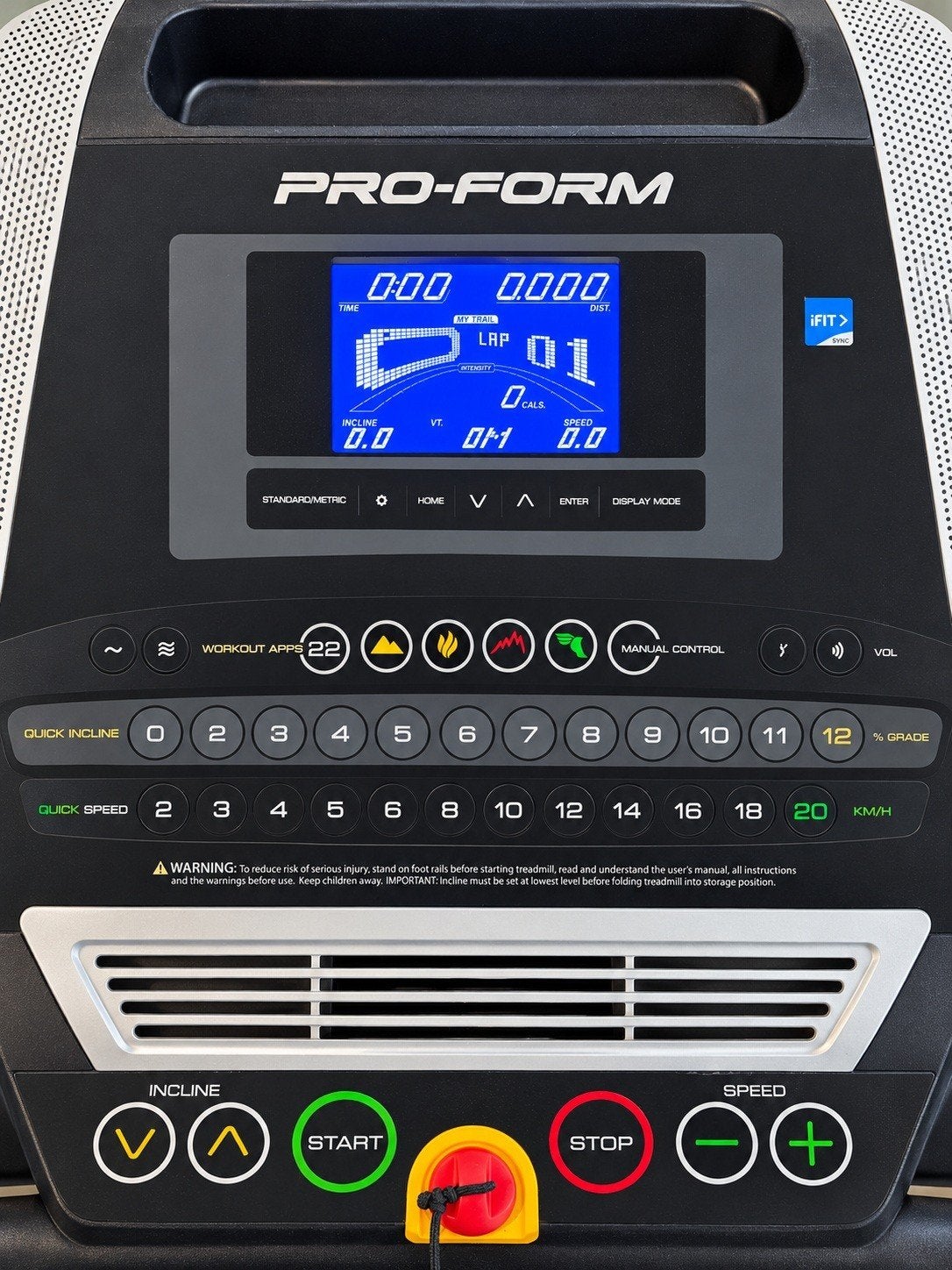 pro form  professionele loopband, Ophalen, Loopband