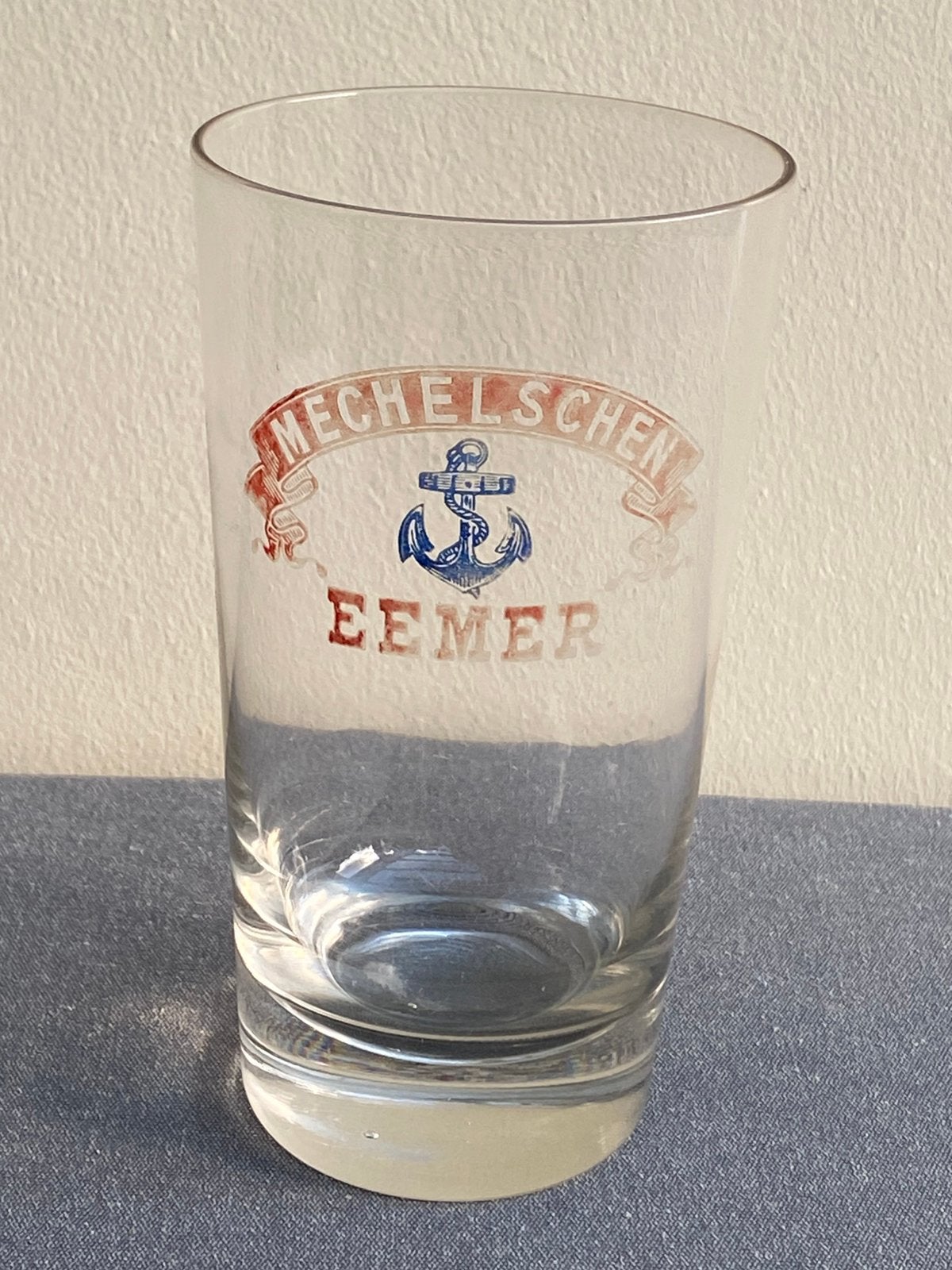 Acide glas MECHELSCHEN EEMER brouwerij HET ANKER te MECHELEN, Verzamelen, Ophalen of Verzenden, Gebruikt, Glas of Glazen