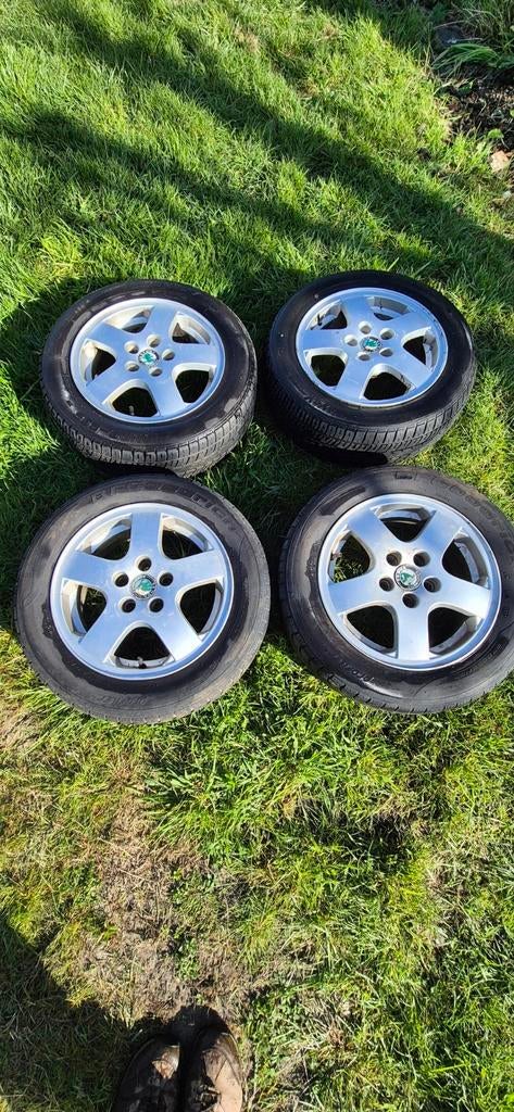 Alu velgen skoda fabia 1.9sdi, Auto-onderdelen, Banden en Velgen, Ophalen, Personenwagen, Winterbanden, Velg(en)