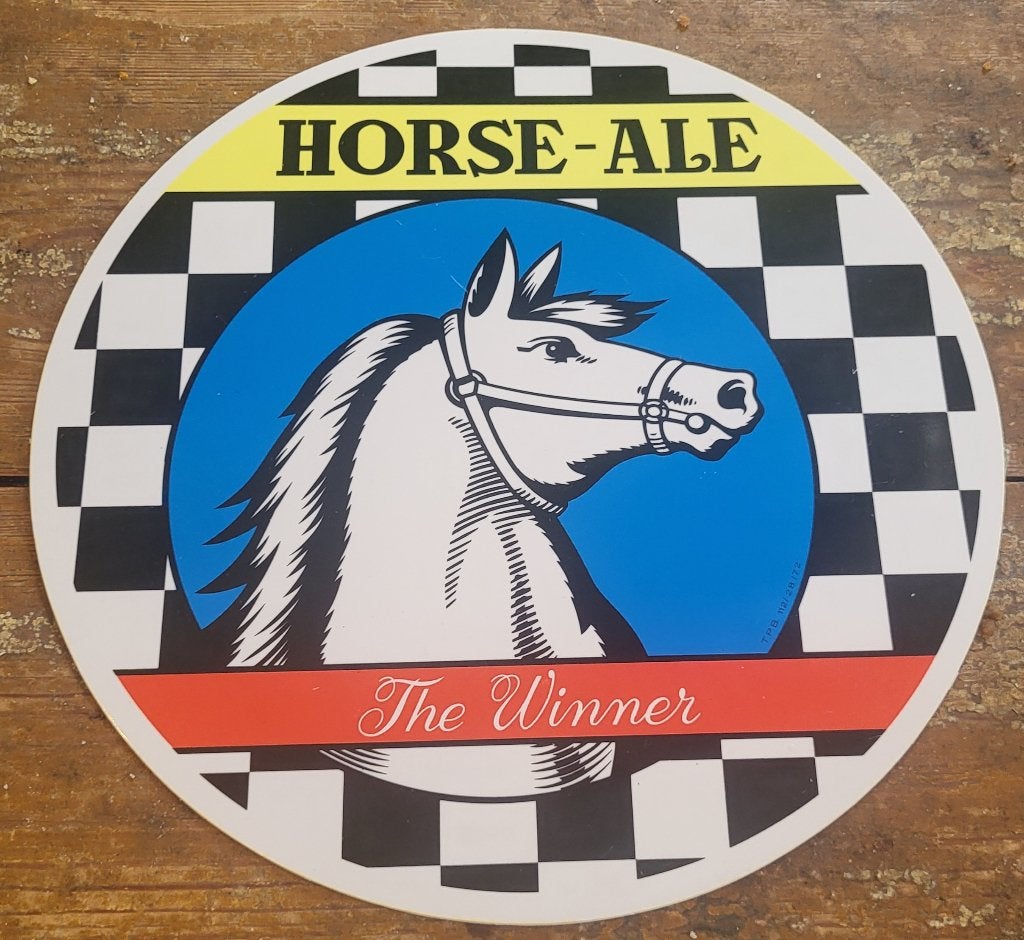 Horse - ale vintage reclame paneel, Ophalen of Verzenden, Zo goed als nieuw, Reclamebord, Plaat of Schild, Overige merken