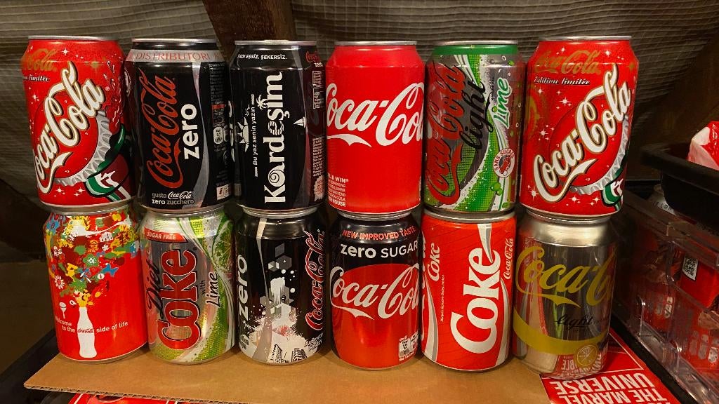 Canettes de Coca-Cola vintage dans le monde entier, partie 9, Envoi, Utilisé