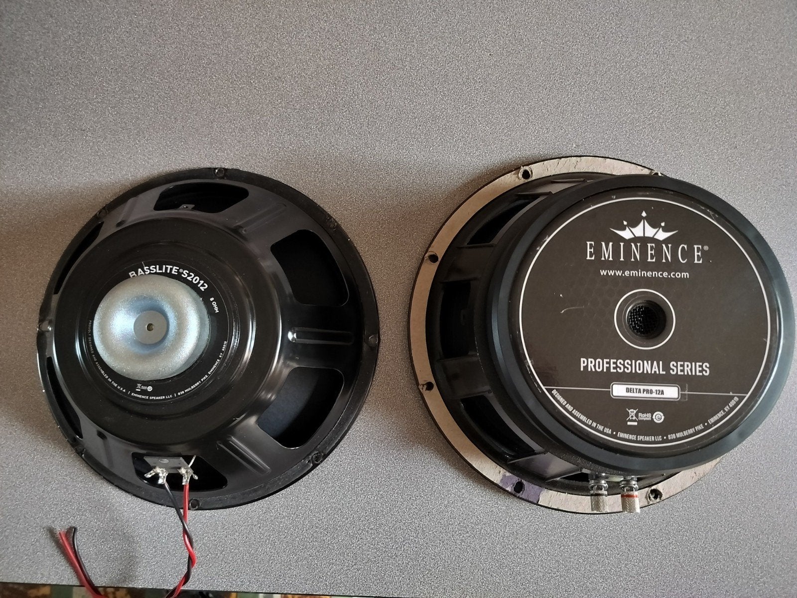 2x Eminence Speaker 12 inch, Enlèvement, Comme neuf, Guitare basse, 100 watts ou plus