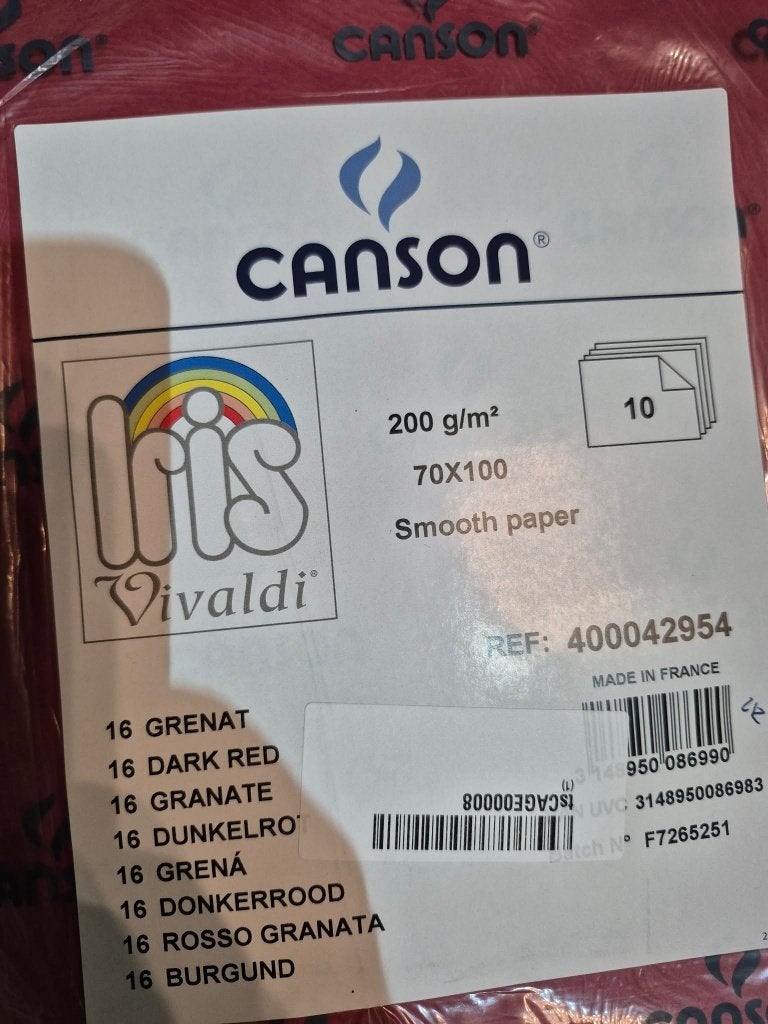 Grote papieren / verschillende kleuren  -Canson, Hobby en Vrije tijd, Tekenen, Ophalen of Verzenden, Nieuw