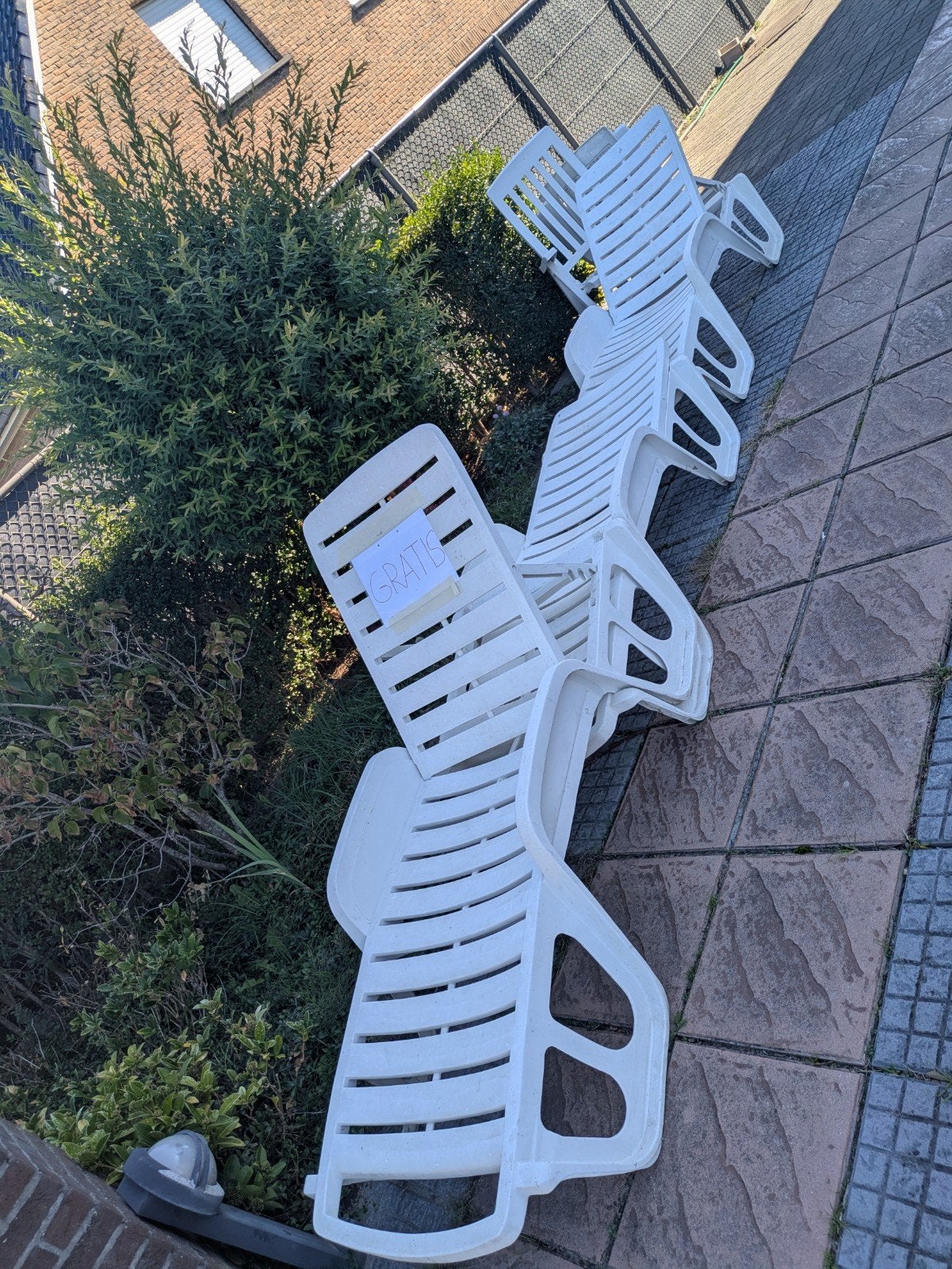 strandstoelen Gratis, Ophalen of Verzenden, Gebruikt, Plastic, Verstelbaar