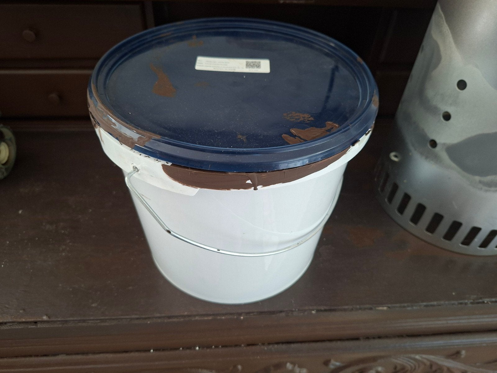 2,5l bruine verf cocoa bean, Maison & Meubles, Seaux, Enlèvement