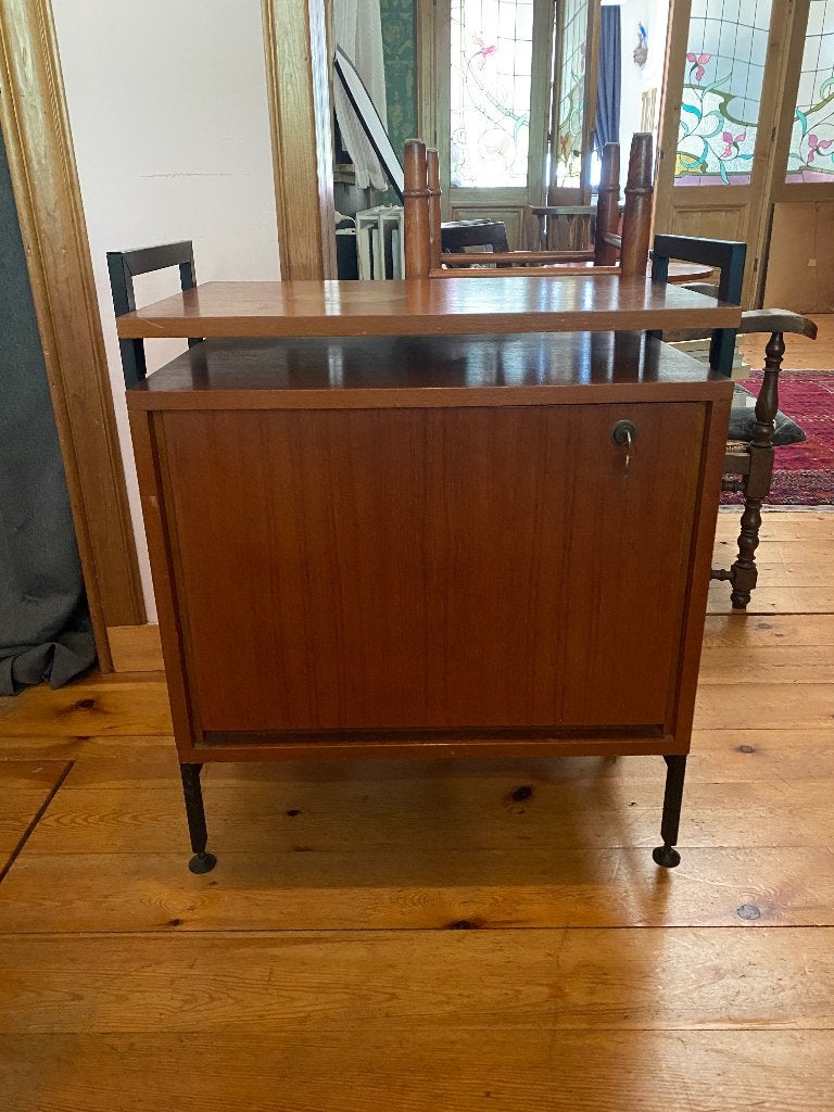 Scandi style kastje mid-century, Ophalen, Gebruikt, Met klep(pen), 50 tot 100 cm