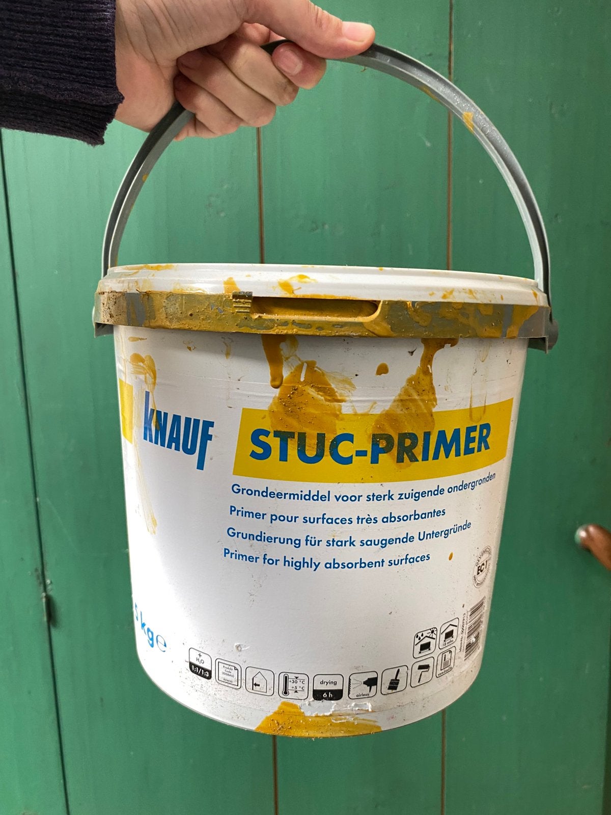 Halve pot Knauf stuc primer GRATIS, Ophalen, Zo goed als nieuw