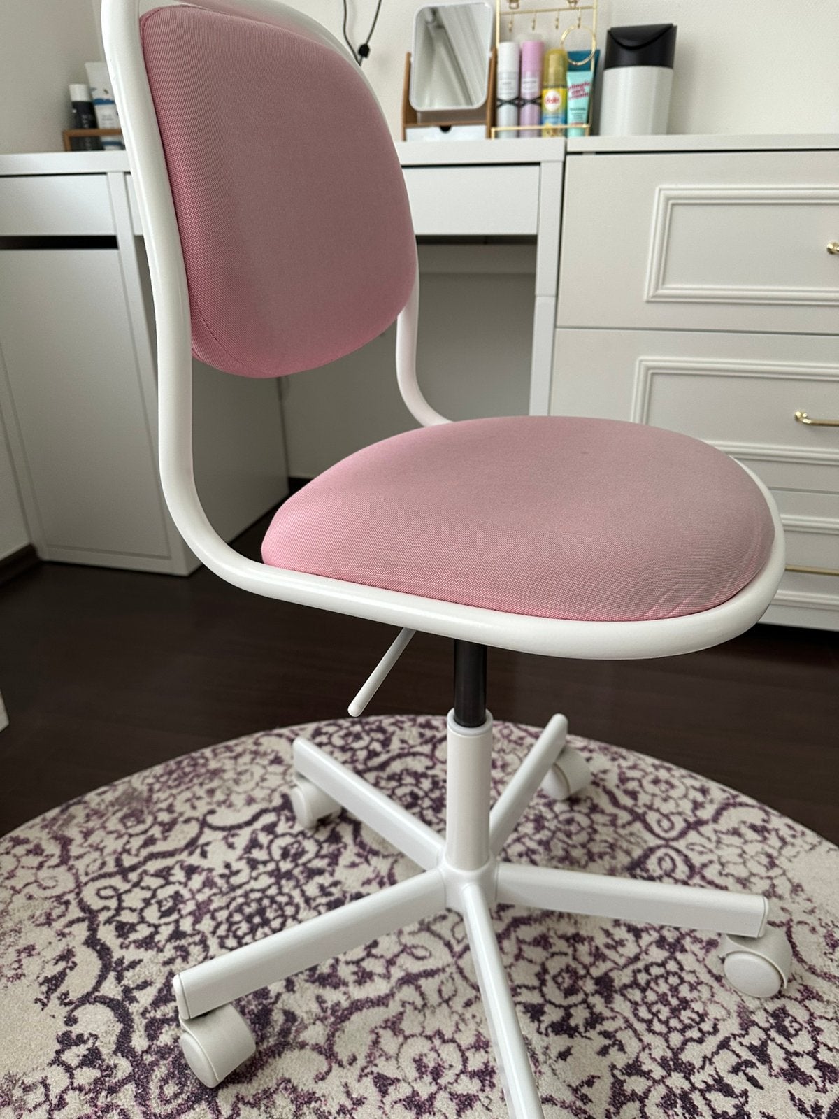 Bureaustoel meisje, Enlèvement, Utilisé, Rose, Chaise de bureau