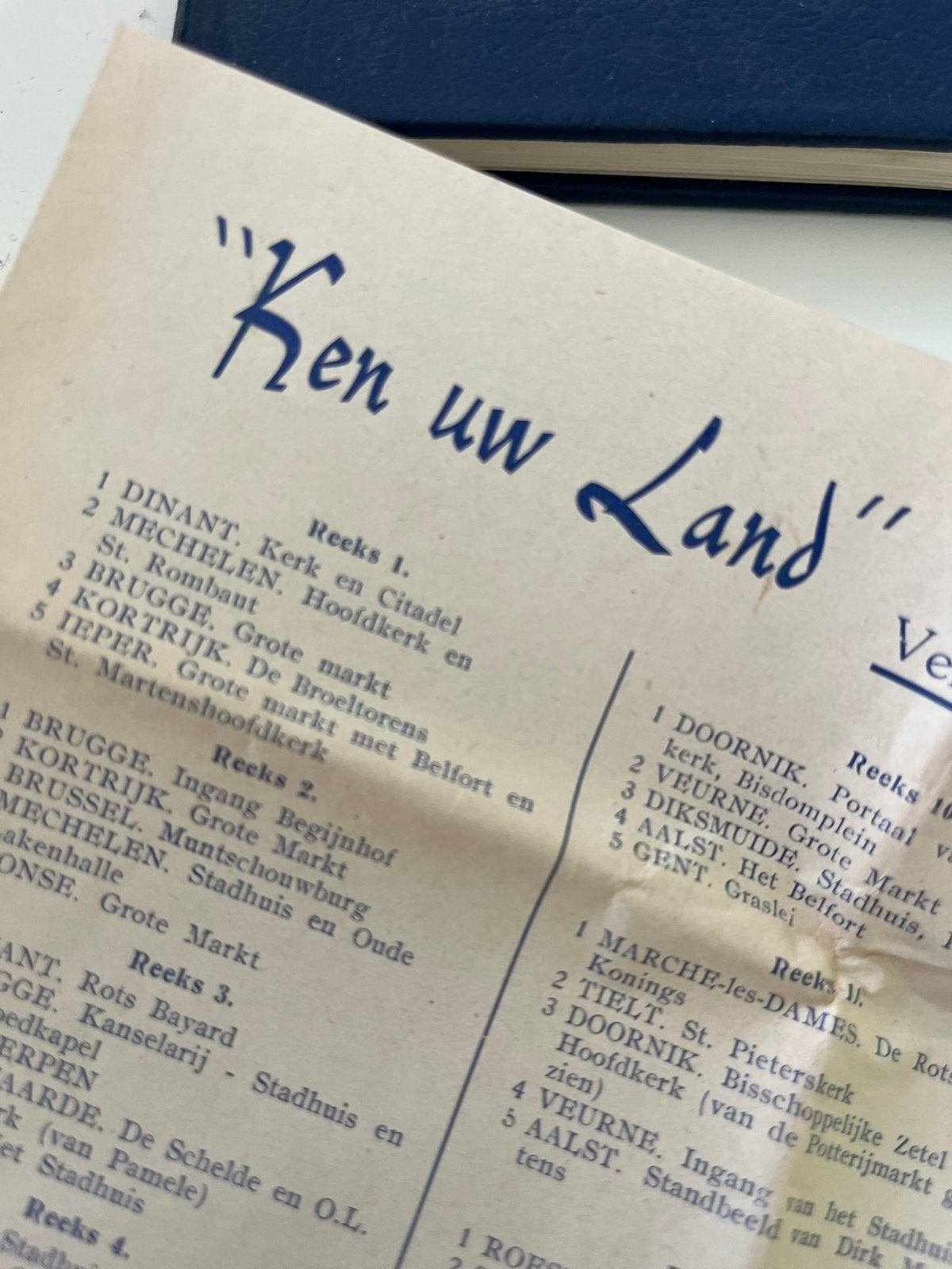 ‘Ken uw land’ - 4 pakketjes afbeeldingen, Verzamelen, Ophalen of Verzenden, 1940 tot 1960, Nieuw, Overige onderwerpen