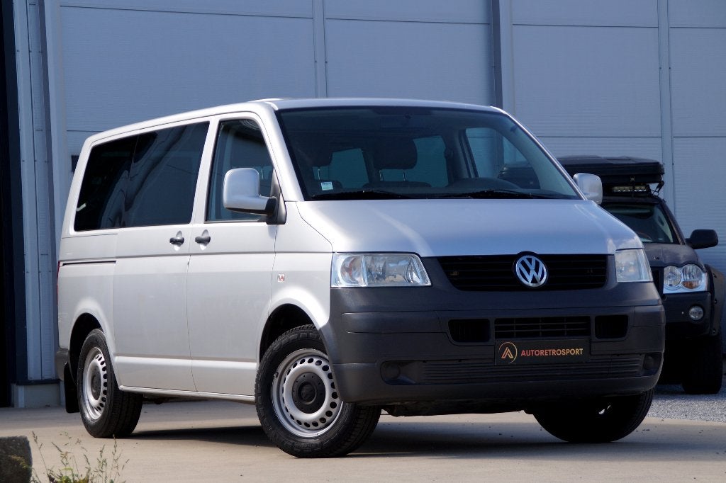 VW Transporter T5 2.5 TDi 1stehand_ Automatisch_ Garantie, Auto's, Monovolume, Leder en Stof, Diesel, Grijs