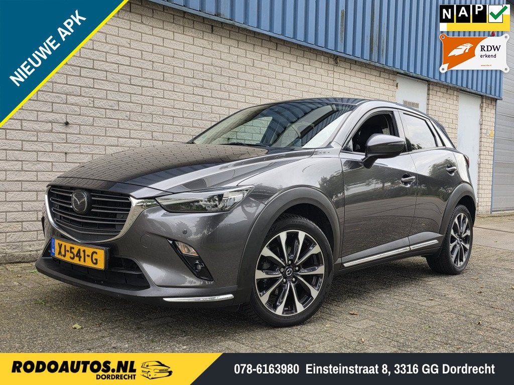 Mazda CX-3 2.0 SAG 120 GT-M Leder/Navi/HUD ✅, Autos, Cuir, Argent ou Gris, Achat, 625 kg