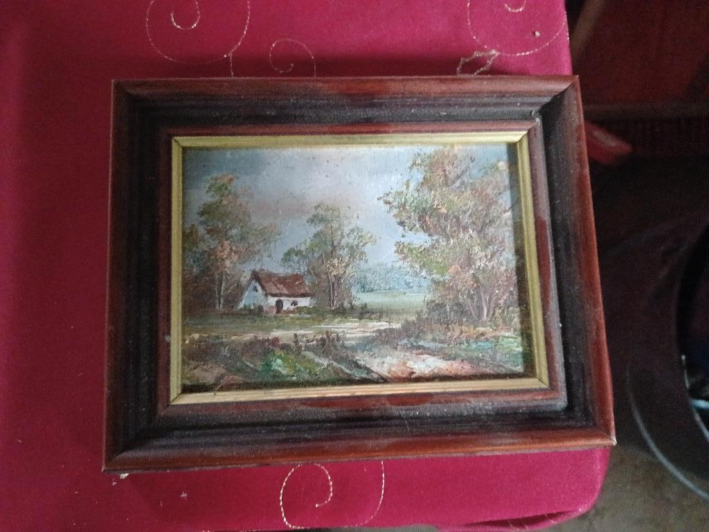 2026040: landschapsschilderij (2), Antiquités & Art, Art | Peinture | Classique, Enlèvement ou Envoi