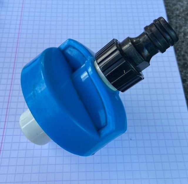 Adaptateur pour tuyau d'eau/raccord camping-car, Enlèvement, Utilisé