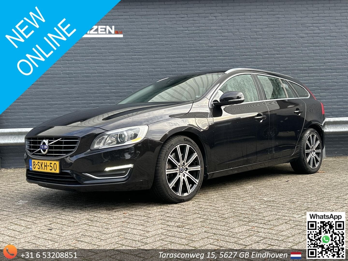 Volvo V60 2.4 D6 AWD Plug-In Hybrid Summum | Leder | Climate, Auto's, Automaat, 48 g/km, Zwart, Break