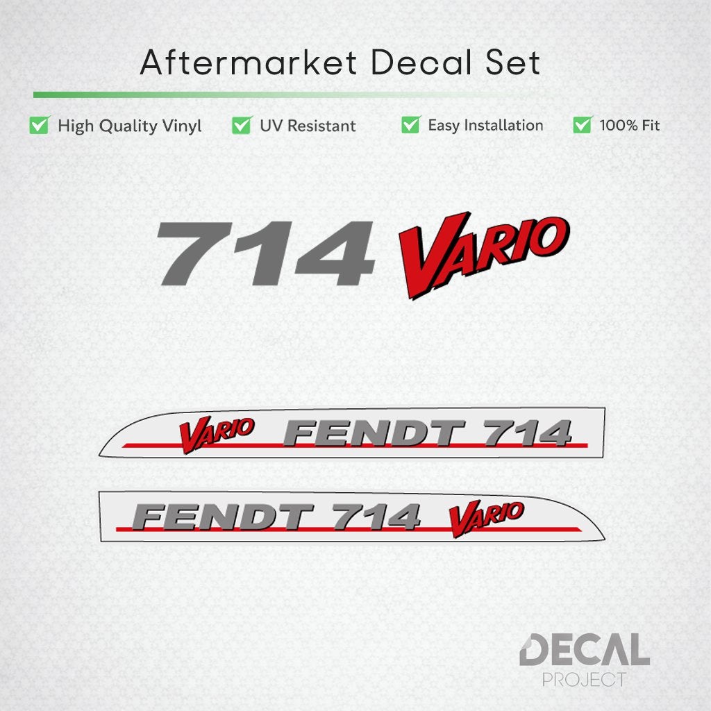 Vervangende Stickers Fendt 714 - 718, Verzenden