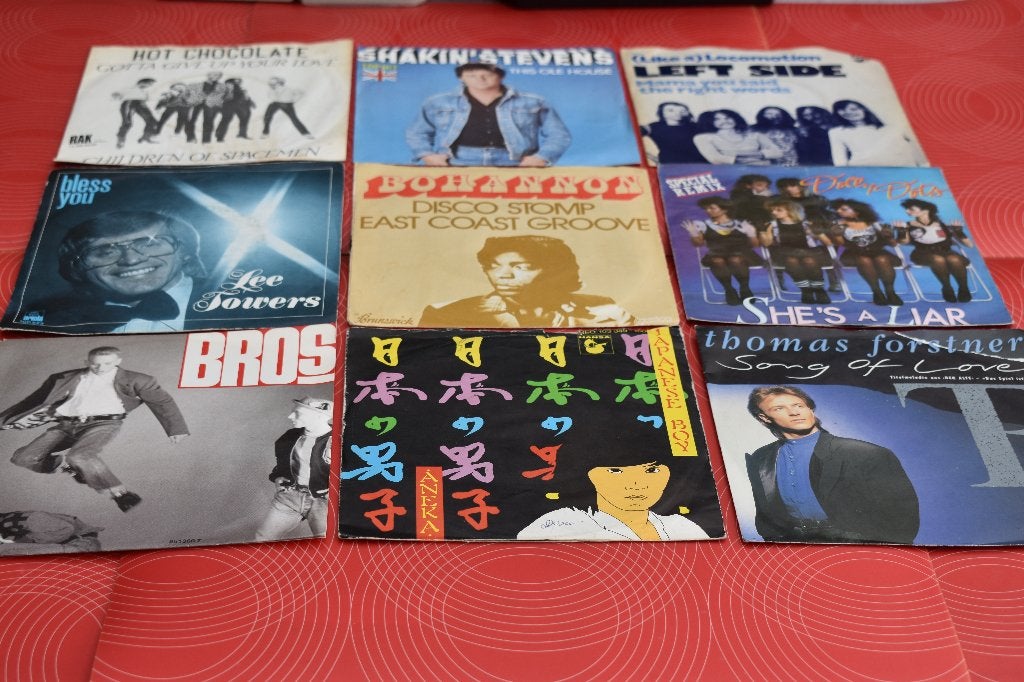 45t's van A tot Z uit de jaren 50*60*70*80 enz, CD & DVD, Vinyles | R&B & Soul, Enlèvement ou Envoi, Comme neuf, Autres genres